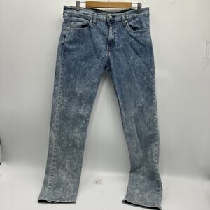 Levi’s 511 Acid Wash Denim Jeans Pants Men’s Size 34x32 Skinny STRETCH